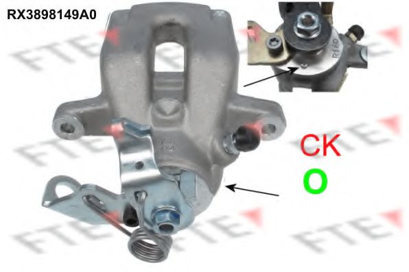FTE RX3898149A0 Тормозной суппорт для PEUGEOT 207 (Пежо 207) FTE RX3898149A0 Тормозной суппорт для PEUGEOT 207 (Пежо 207)