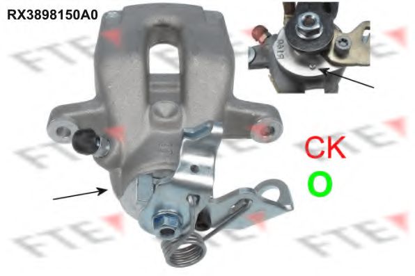 FTE RX3898150A0 Тормозной суппорт для PEUGEOT 207 (Пежо 207) FTE RX3898150A0 Тормозной суппорт для PEUGEOT 207 (Пежо 207)