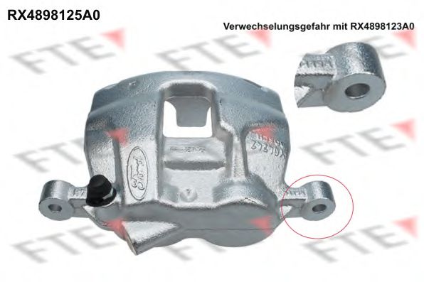 FTE RX4898125A0 Тормозной суппорт для FORD TRANSIT NEO (Форд Трансит нэо) FTE RX4898125A0 Тормозной суппорт для FORD TRANSIT NEO (Форд Трансит нэо)