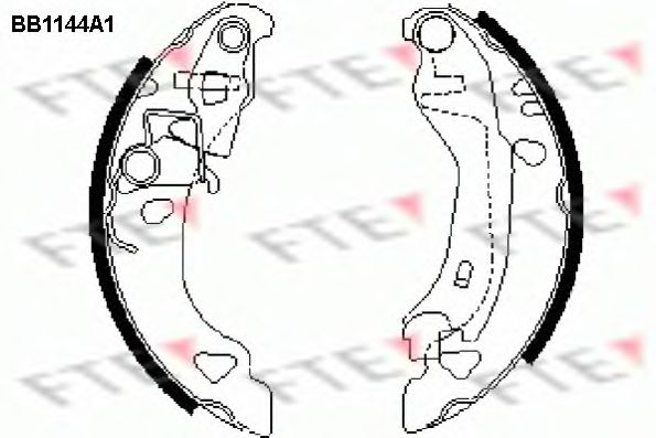 FTE BB1144A1 Тормозные колодоки для FIAT BRAVA (Фиат Брава) FTE BB1144A1 Тормозные колодоки для FIAT BRAVA (Фиат Брава)