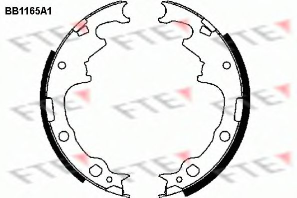 FTE BB1165A1 Тормозные колодоки для JEEP (Джип) FTE BB1165A1 Тормозные колодоки для JEEP (Джип)