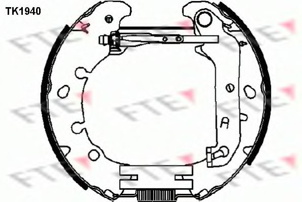 FTE TK1940 Тормозные колодоки для FORD FUSION (Форд Фьюжн) FTE TK1940 Тормозные колодоки для FORD FUSION (Форд Фьюжн)