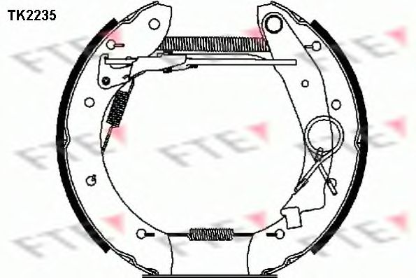 FTE TK2235 Тормозные колодоки для PEUGEOT GRAND RAID (Пежо Гранд раид) FTE TK2235 Тормозные колодоки для PEUGEOT GRAND RAID (Пежо Гранд раид)