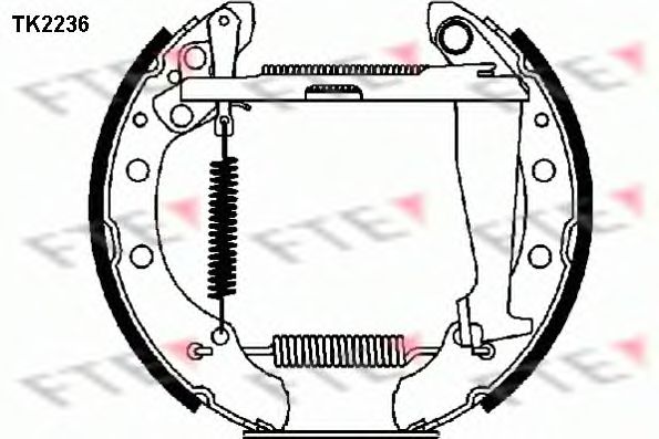 FTE TK2236 Тормозные колодоки для SKODA (Шкода) FTE TK2236 Тормозные колодоки для SKODA (Шкода)