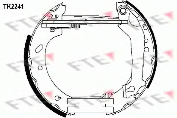 FTE TK2241 Тормозные колодоки для FORD FIESTA (Форд Фиэста) FTE TK2241 Тормозные колодоки для FORD FIESTA (Форд Фиэста)