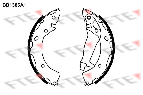 FTE BB1385A1 Тормозные колодоки для HYUNDAI I10 (Хендай И10) FTE BB1385A1 Тормозные колодоки для HYUNDAI I10 (Хендай И10)