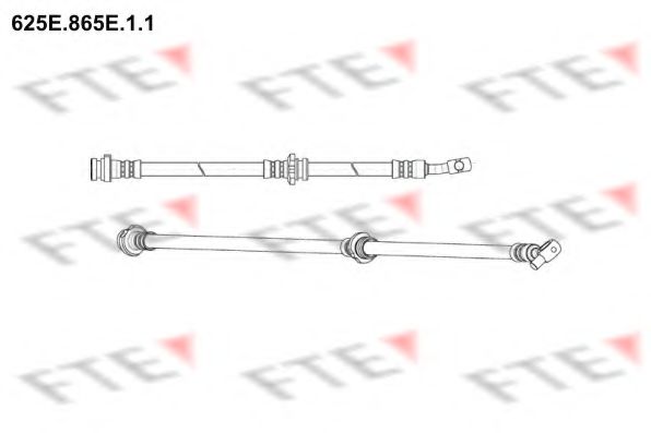 FTE 625E.865E.1.1 Тормозной шланг для NISSAN DUALIS (Ниссан Дуалис) FTE 625E.865E.1.1 Тормозной шланг для NISSAN DUALIS (Ниссан Дуалис)