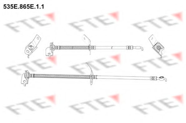 FTE 535E.865E.1.1 Тормозной шланг для KIA CEED SW (Киа Сид св) FTE 535E.865E.1.1 Тормозной шланг для KIA CEED SW (Киа Сид св)