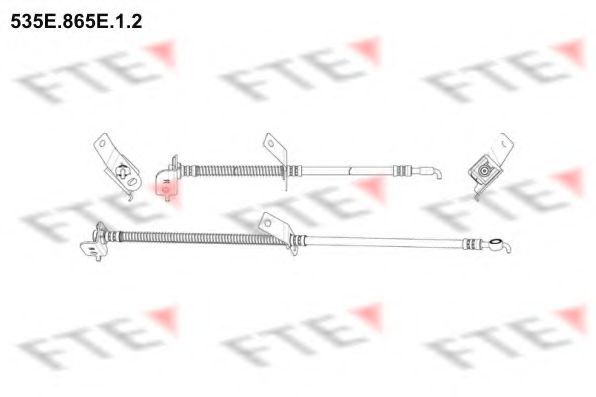 FTE 535E.865E.1.2 Тормозной шланг для KIA CEED SW (Киа Сид св) FTE 535E.865E.1.2 Тормозной шланг для KIA CEED SW (Киа Сид св)