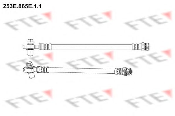 FTE 253E.865E.1.1 Тормозной шланг для VOLKSWAGEN JETTA V III (Фольксваген Джетта 5 3) FTE 253E.865E.1.1 Тормозной шланг для VOLKSWAGEN JETTA V III (Фольксваген Джетта 5 3)
