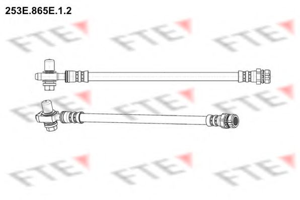 FTE 253E.865E.1.2 Тормозной шланг для VOLKSWAGEN JETTA V III (Фольксваген Джетта 5 3) FTE 253E.865E.1.2 Тормозной шланг для VOLKSWAGEN JETTA V III (Фольксваген Джетта 5 3)