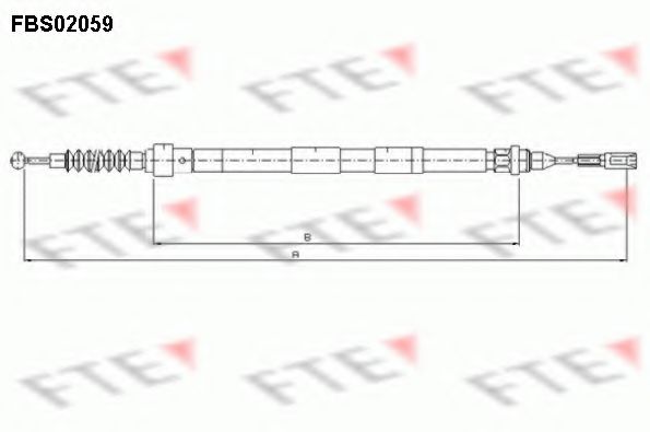 FTE FBS02059 Трос, стояночная тормозная система для FORD GALAXY (Форд Галакси) FTE FBS02059 Трос, стояночная тормозная система для FORD GALAXY (Форд Галакси)