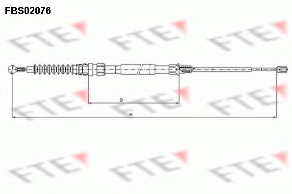 FTE FBS02076 Трос, стояночная тормозная система для SEAT ALTEA (Сеат Алтэа) FTE FBS02076 Трос, стояночная тормозная система для SEAT ALTEA (Сеат Алтэа)