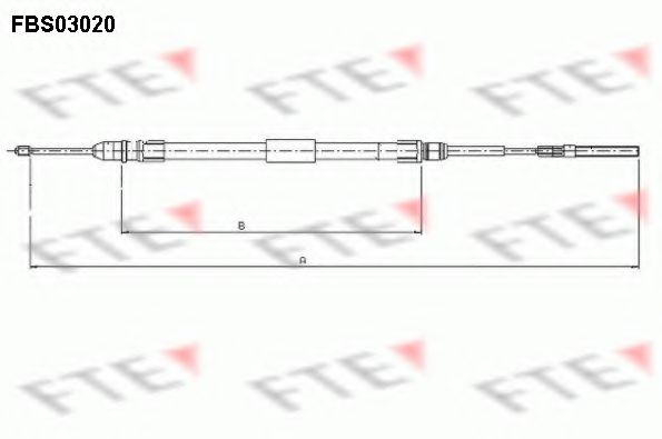 FTE FBS03020 Трос, стояночная тормозная система для BMW (Бмв) FTE FBS03020 Трос, стояночная тормозная система для BMW (Бмв)