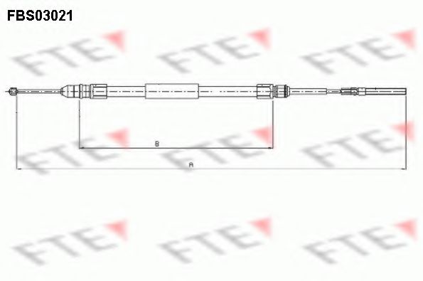 FTE FBS03021 Трос, стояночная тормозная система для BMW (Бмв) FTE FBS03021 Трос, стояночная тормозная система для BMW (Бмв)