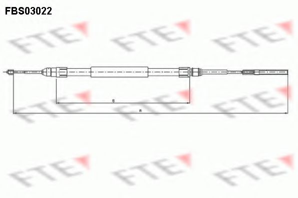 FTE FBS03022 Трос, стояночная тормозная система для BMW (Бмв) FTE FBS03022 Трос, стояночная тормозная система для BMW (Бмв)