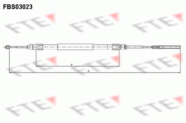 FTE FBS03023 Трос, стояночная тормозная система для BMW (Бмв) FTE FBS03023 Трос, стояночная тормозная система для BMW (Бмв)