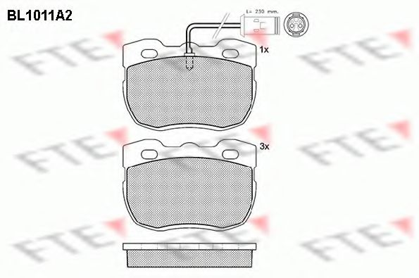 FTE BL1011A2 Тормозные колодки для LAND ROVER DEFENDER (Ленд ровер/лэнд ровер Дэфэндэр) FTE BL1011A2 Тормозные колодки для LAND ROVER DEFENDER (Ленд ровер/лэнд ровер Дэфэндэр)