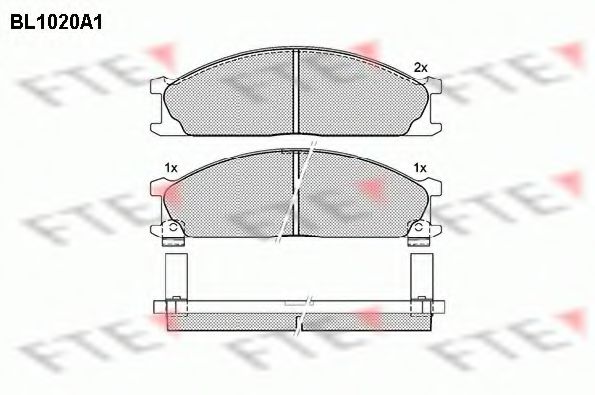 FTE BL1020A1 Тормозные колодки для NISSAN PICKUP III (Ниссан Пиcкуп 3) FTE BL1020A1 Тормозные колодки для NISSAN PICKUP III (Ниссан Пиcкуп 3)