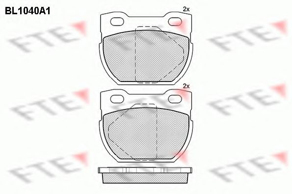 FTE BL1040A1 Тормозные колодки для LAND ROVER DEFENDER (Ленд ровер/лэнд ровер Дэфэндэр) FTE BL1040A1 Тормозные колодки для LAND ROVER DEFENDER (Ленд ровер/лэнд ровер Дэфэндэр)