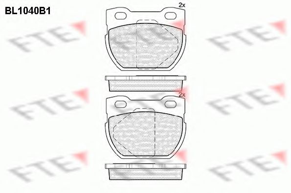 FTE BL1040B1 Тормозные колодки для LAND ROVER DEFENDER (Ленд ровер/лэнд ровер Дэфэндэр) FTE BL1040B1 Тормозные колодки для LAND ROVER DEFENDER (Ленд ровер/лэнд ровер Дэфэндэр)