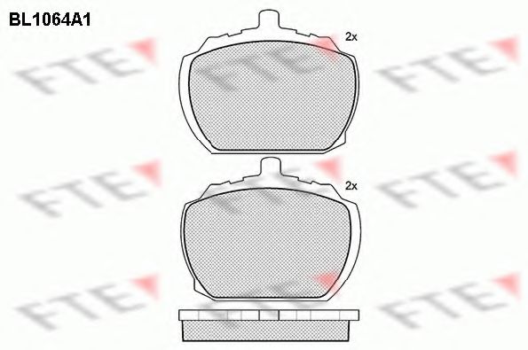 FTE BL1064A1 Тормозные колодки для ROVER 2000-3500 (Ровер 2000-3500) FTE BL1064A1 Тормозные колодки для ROVER 2000-3500 (Ровер 2000-3500)