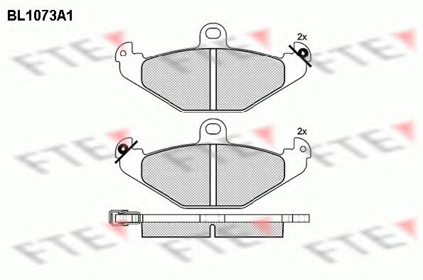 FTE BL1073A1 Тормозные колодки для RENAULT SAFRANE (Рено Сафранэ) FTE BL1073A1 Тормозные колодки для RENAULT SAFRANE (Рено Сафранэ)