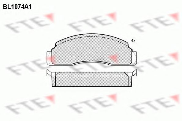 FTE BL1074A1 Тормозные колодки для FORD FIESTA (Форд Фиэста) FTE BL1074A1 Тормозные колодки для FORD FIESTA (Форд Фиэста)