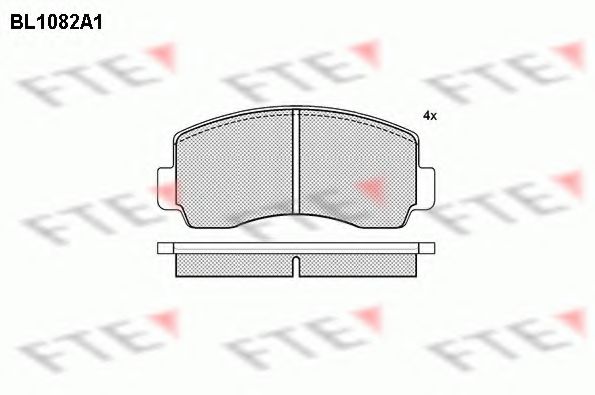 FTE BL1082A1 Тормозные колодки для MITSUBISHI FORTE (Митсубиши/митсубиси Фортэ) FTE BL1082A1 Тормозные колодки для MITSUBISHI FORTE (Митсубиши/митсубиси Фортэ)