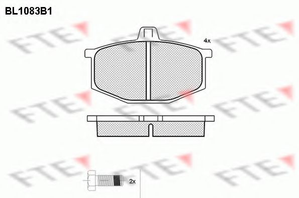 FTE BL1083B1 Тормозные колодки для RENAULT LE CAR (Рено Лэ cар) FTE BL1083B1 Тормозные колодки для RENAULT LE CAR (Рено Лэ cар)