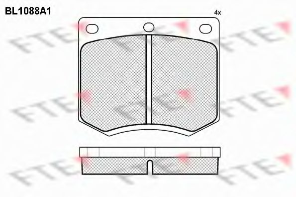 FTE BL1088A1 Тормозные колодки для FORD GRANADA (Форд Гранада) FTE BL1088A1 Тормозные колодки для FORD GRANADA (Форд Гранада)