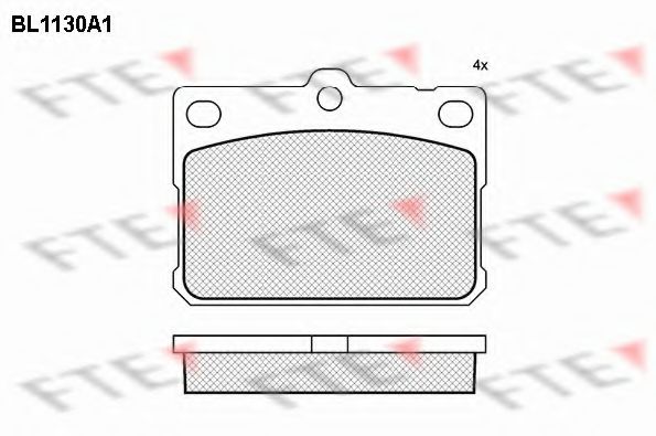 FTE BL1130A1 Тормозные колодки для TOYOTA CORONA (Тойота/тоета Cорона) FTE BL1130A1 Тормозные колодки для TOYOTA CORONA (Тойота/тоета Cорона)