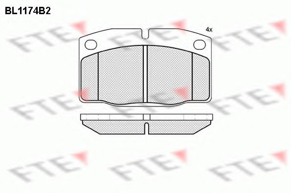 FTE BL1174B2 Тормозные колодки для OPEL MANTA B CC (Опель Манта б cc) FTE BL1174B2 Тормозные колодки для OPEL MANTA B CC (Опель Манта б cc)