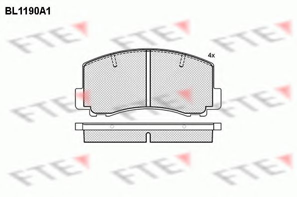 FTE BL1190A1 Тормозные колодки для MITSUBISHI TREDIA (Митсубиши/митсубиси Трэдиа) FTE BL1190A1 Тормозные колодки для MITSUBISHI TREDIA (Митсубиши/митсубиси Трэдиа)