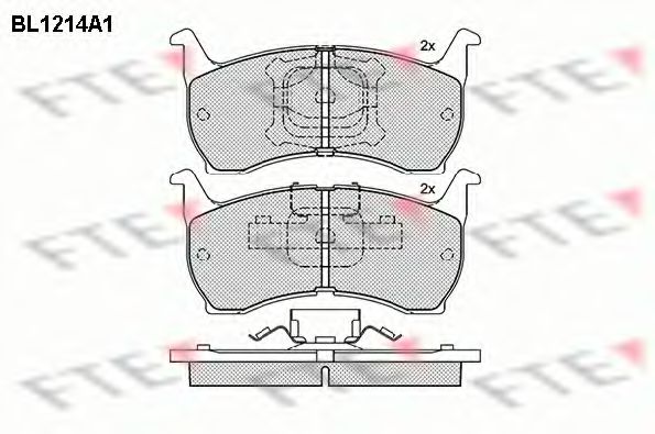 FTE BL1214A1 Тормозные колодки для MAZDA 626 II (Мазда 626 2) FTE BL1214A1 Тормозные колодки для MAZDA 626 II (Мазда 626 2)