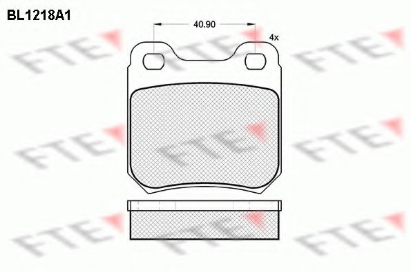 FTE BL1218A1 Тормозные колодки для OPEL OMEGA A (Опель Омэга а) FTE BL1218A1 Тормозные колодки для OPEL OMEGA A (Опель Омэга а)