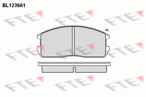 FTE BL1239A1 Тормозные колодки для MITSUBISHI COLT II (Митсубиши/митсубиси Cолт 2) FTE BL1239A1 Тормозные колодки для MITSUBISHI COLT II (Митсубиши/митсубиси Cолт 2)