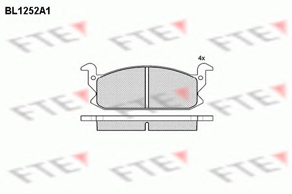 FTE BL1252A1 Тормозные колодки для DAIHATSU CHARADE II (Дайхатсу Чарадэ 2) FTE BL1252A1 Тормозные колодки для DAIHATSU CHARADE II (Дайхатсу Чарадэ 2)