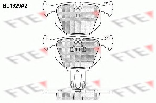 FTE BL1329A2 Тормозные колодки для BMW (Бмв) FTE BL1329A2 Тормозные колодки для BMW (Бмв)