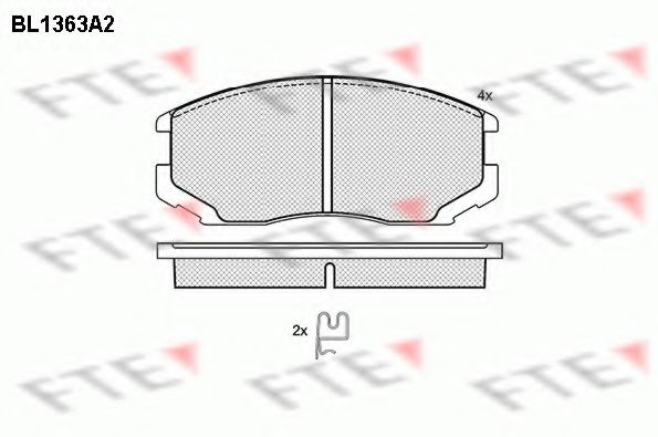FTE BL1363A2 Тормозные колодки для MITSUBISHI MIRAGE (Митсубиши/митсубиси Мирагэ) FTE BL1363A2 Тормозные колодки для MITSUBISHI MIRAGE (Митсубиши/митсубиси Мирагэ)