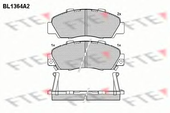 FTE BL1364A2 Тормозные колодки для HONDA SHUTTLE (Хонда Шуттлэ) FTE BL1364A2 Тормозные колодки для HONDA SHUTTLE (Хонда Шуттлэ)