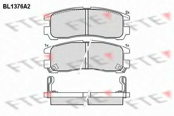 FTE BL1376A2 Тормозные колодки для MITSUBISHI SIGMA (Митсубиши/митсубиси Сигма) FTE BL1376A2 Тормозные колодки для MITSUBISHI SIGMA (Митсубиши/митсубиси Сигма)