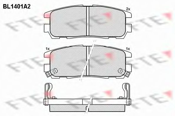 FTE BL1401A2 Тормозные колодки для OPEL FRONTERA B (Опель Фронтера б) FTE BL1401A2 Тормозные колодки для OPEL FRONTERA B (Опель Фронтера б)