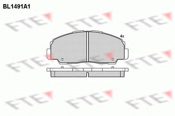 FTE BL1491A1 Тормозные колодки для DAIHATSU FEROZA HARD TOP (Дайхатсу Фэроза хард топ) FTE BL1491A1 Тормозные колодки для DAIHATSU FEROZA HARD TOP (Дайхатсу Фэроза хард топ)