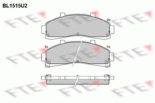 FTE BL1515U2 Тормозные колодки для MAZDA PROCEED/DRIFTER (Мазда Просид/дрифтэр) FTE BL1515U2 Тормозные колодки для MAZDA PROCEED/DRIFTER (Мазда Просид/дрифтэр)