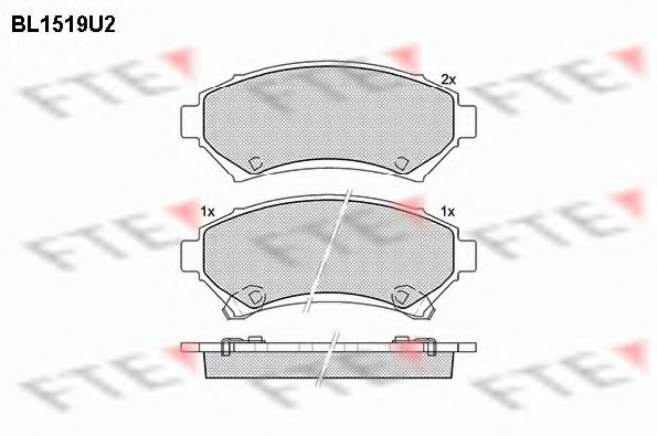 FTE BL1519U2 Тормозные колодки для CADILLAC SEVILLE (Кадилак Сэvиллэ) FTE BL1519U2 Тормозные колодки для CADILLAC SEVILLE (Кадилак Сэvиллэ)