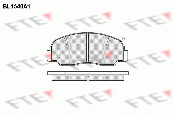 FTE BL1540A1 Тормозные колодки для DAIHATSU FEROZA HARD TOP (Дайхатсу Фэроза хард топ) FTE BL1540A1 Тормозные колодки для DAIHATSU FEROZA HARD TOP (Дайхатсу Фэроза хард топ)