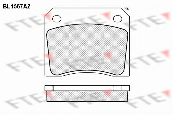 FTE BL1567A2 Тормозные колодки для DAIMLER (Даймлер) FTE BL1567A2 Тормозные колодки для DAIMLER (Даймлер)