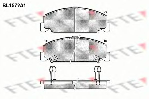 FTE BL1572A1 Тормозные колодки для HONDA ACCORD II (Хонда Аccорд 2) FTE BL1572A1 Тормозные колодки для HONDA ACCORD II (Хонда Аccорд 2)