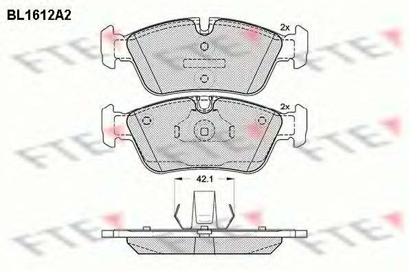 FTE BL1612A2 Тормозные колодки для BMW (Бмв) FTE BL1612A2 Тормозные колодки для BMW (Бмв)